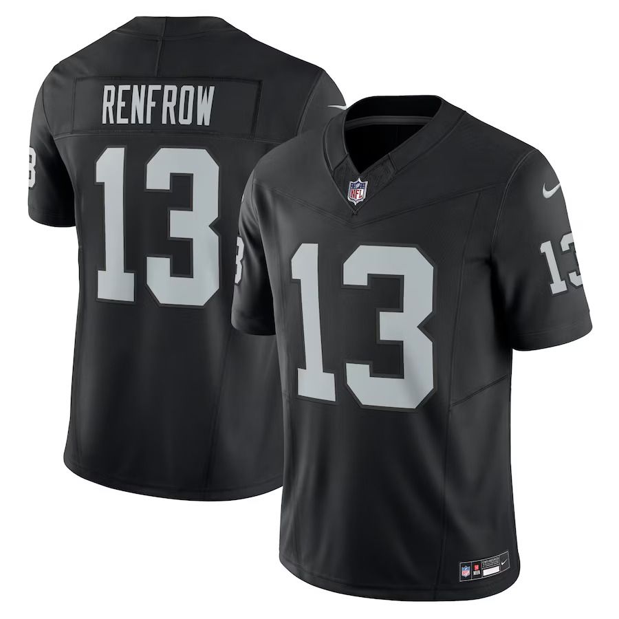 Men Las Vegas Raiders 13 Hunter Renfrow Nike Black Vapor F.U.S.E. Limited NFL Jersey